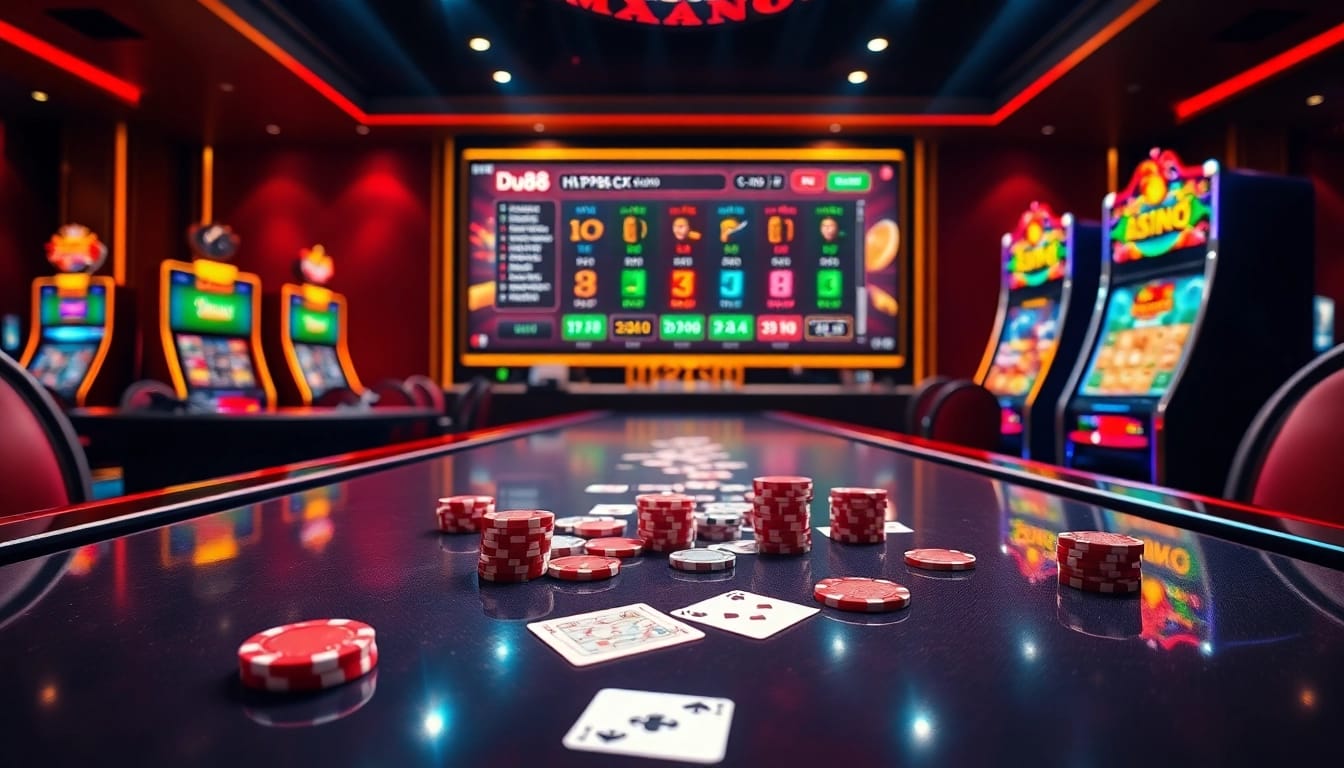 Engaging gamblers with the thrilling atmosphere of https://du88.cx/ featuring vibrant tables and advanced online gaming.