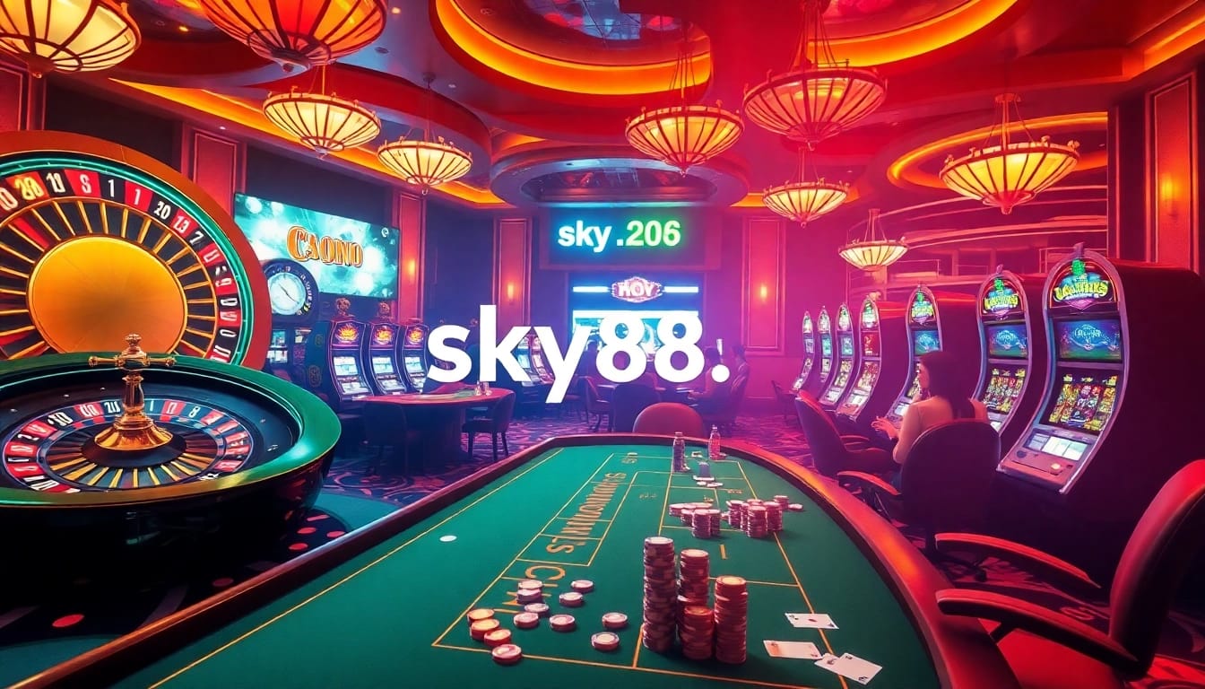 Experience the thrill of gambling at https://sky88.tel/ with vibrant casino visuals and lively gameplay.