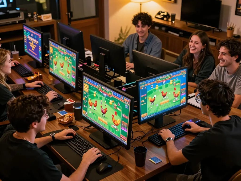 Gioca online a Chicken Road con gli amici in un ambiente vivace, mostrando l'esperienza delle recensioni di Chicken Road per il 2026.