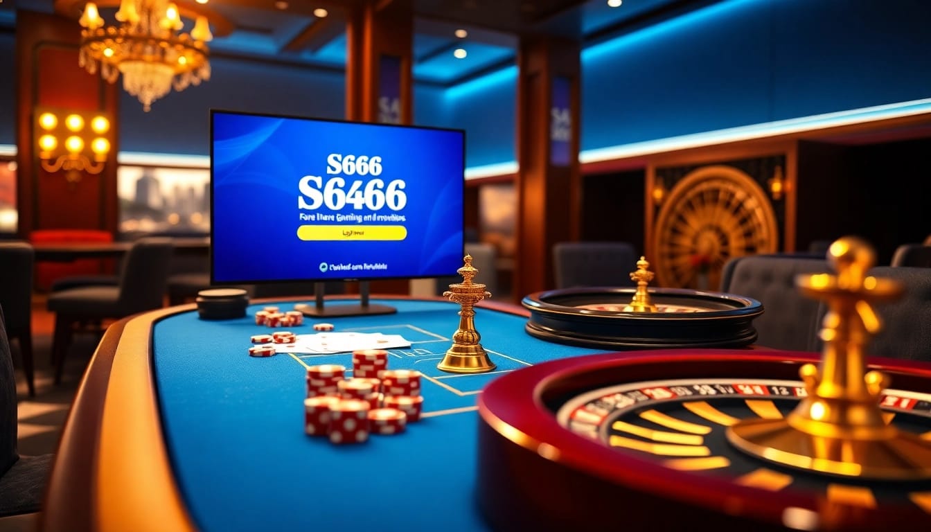 S666 đăng nhập with an inviting online casino interface showcasing vibrant gaming elements.