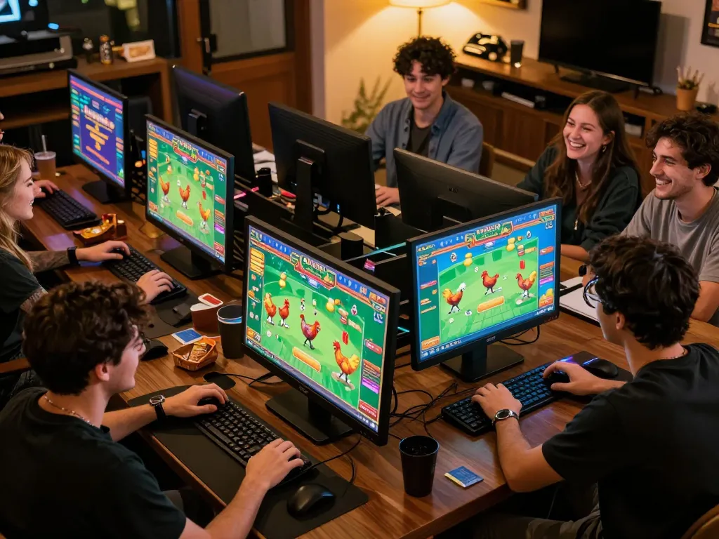 Gioca online a Chicken Road con gli amici in un ambiente vivace, mostrando l'esperienza delle recensioni di Chicken Road per il 2026.