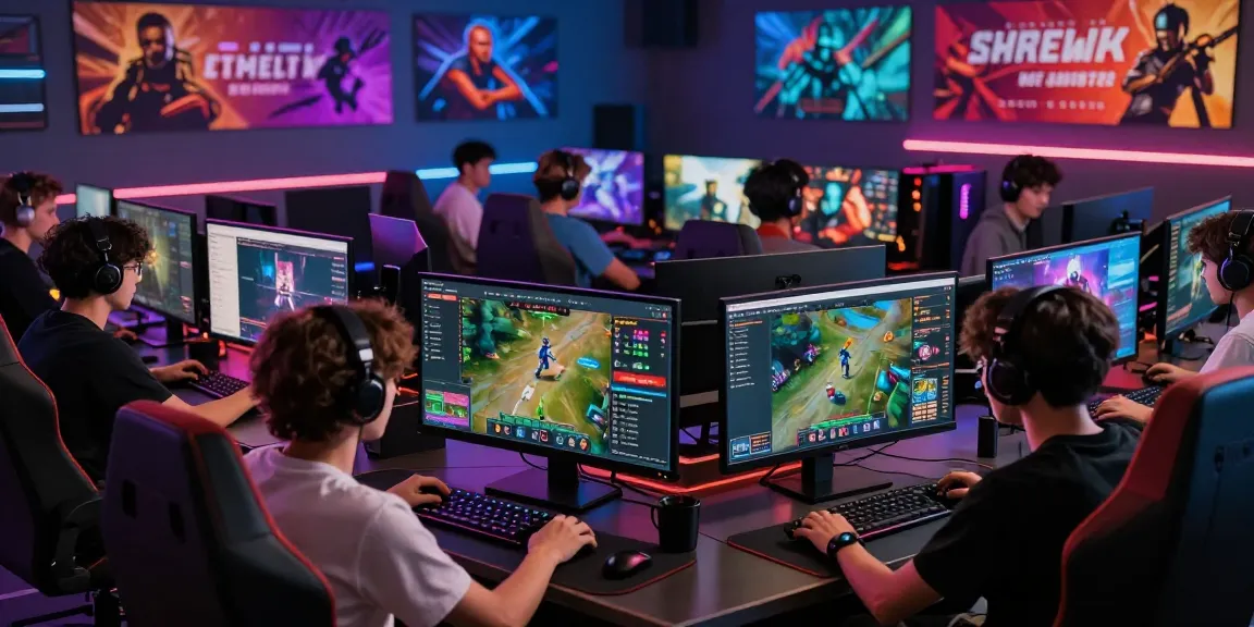 Komunitas megawin88 yang aktif dengan gamer berinteraksi di platform permainan online, menampilkan suasana yang dinamis dan menyenangkan.