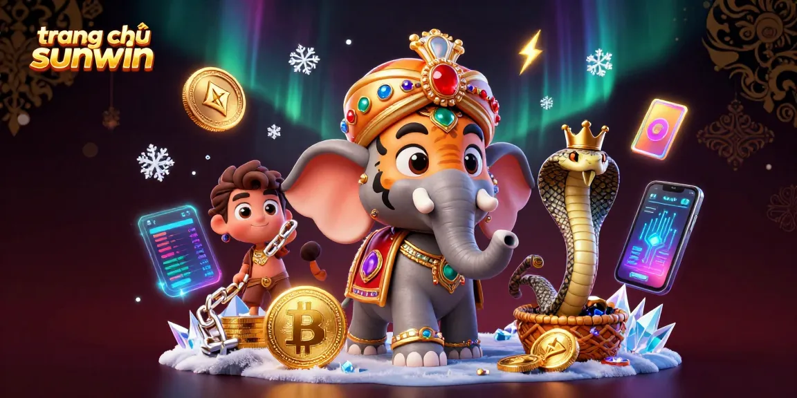 Engage with the vibrant world of trang chủ sunwin, riding high on a jewel-encrusted elephant while exploring crypto gaming.